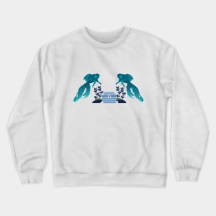 fish Design Crewneck Sweatshirt